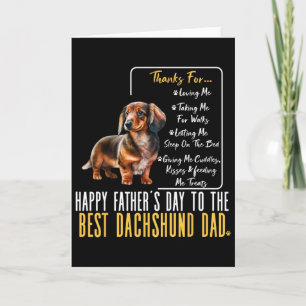 Frohen Vatertag dem besten Dachshund-Vater - Dach Karte