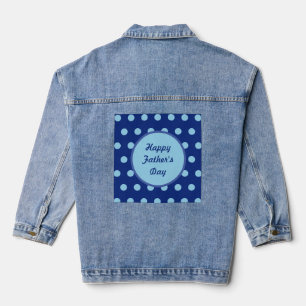 Frohen Vatertag Denim Jacke (Navy & Softblau)