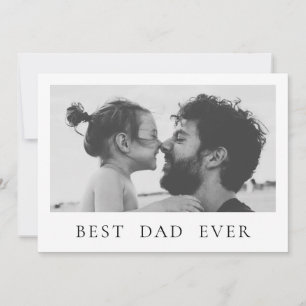 Frohen Vatertag Foto minimalistischer bester Vater Karte