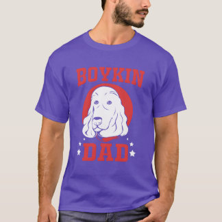 Frohen Vatertag Hund Gesicht Boykin Spaniel Vater T-Shirt
