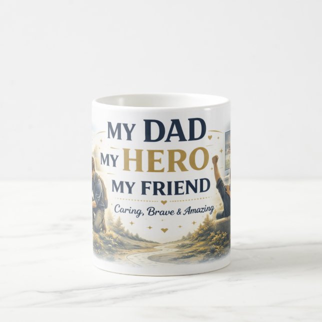Frohen Vatertag Individuelle Kaffeetasse (Mittel)