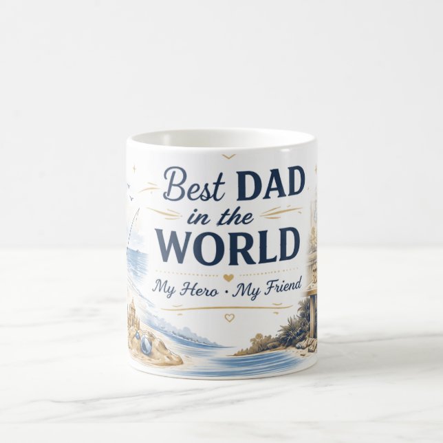 Frohen Vatertag Individuelle Kaffeetasse (Mittel)