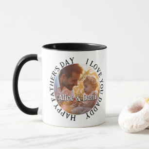 Frohen Vatertag Liebe dich Daddy Foto Tasse
