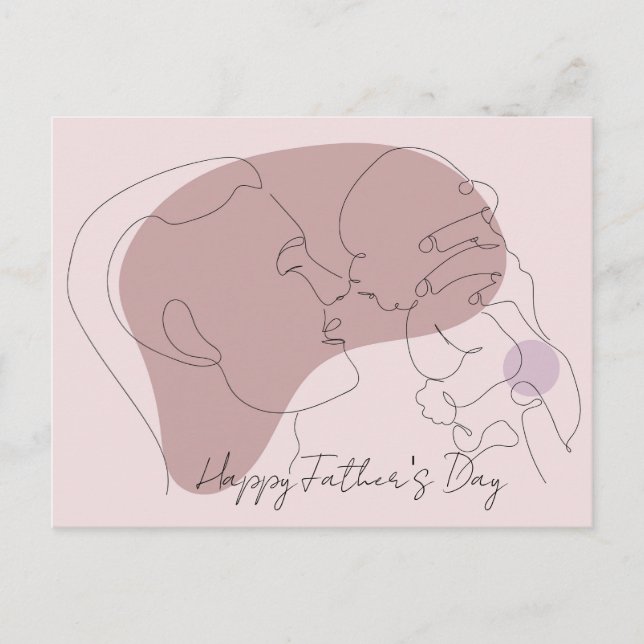 Frohen Vatertag Postkarte (Vorderseite)