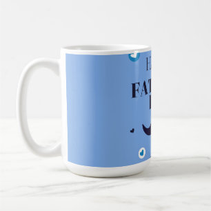 Frohen Vatertag – Schnurrbart- und Herz-Design Kaffeetasse