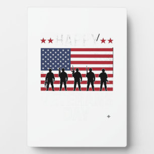 Frohen Veteranentag Flagge Silhouette Vektor Desig Fotoplatte