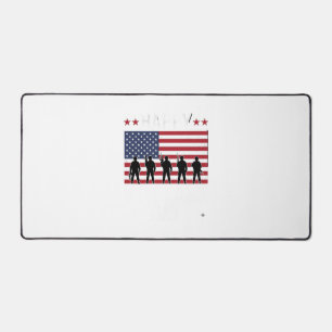 Frohen Veteranentag Flagge Silhouette Vektor Desig Schreibtischunterlage
