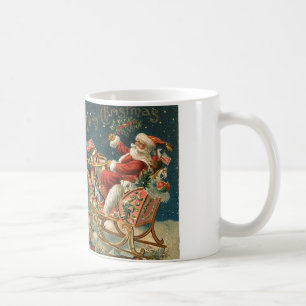 Frohen Weihnachten Vintage Sankt Tasse