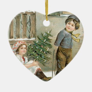 Frohen Weihnachten zu Ihnen! Keramik Ornament