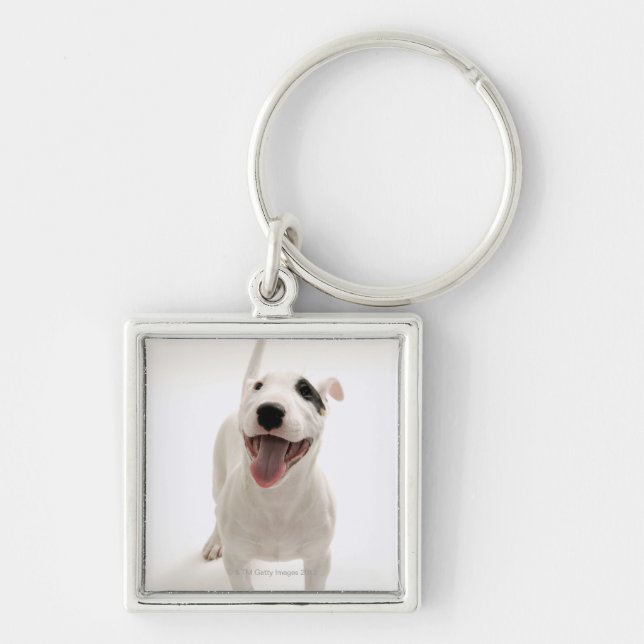 Froher Bullterrier Schlüsselanhänger (Vorne)