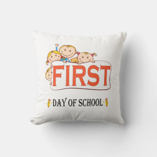 Froher erster Schultag Zurück zur Schule Baby Kissen
