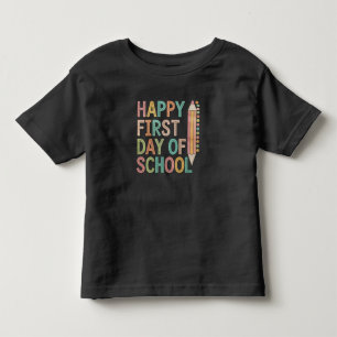 Froher erster Schultag zurück zur Schule Kleinkind T-shirt
