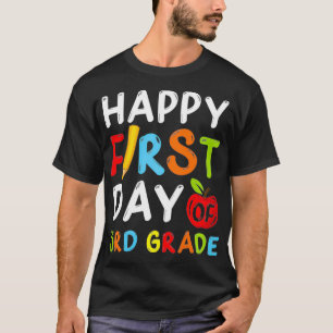 Froher erster Tag der 3. Klasse Schüler Lehrer Dri T-Shirt
