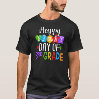 Froher erster Tag der 3. Klasse Schüler Lehrer zur T-Shirt