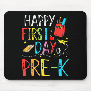 Froher erster Tag im Vorschulalter Lehrer Schüler Mousepad