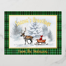 Froher Festtage Reindeer Sleigh