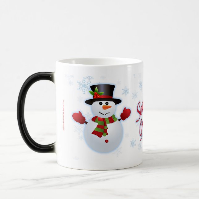 Froher Festtage Snowman Morphing Tasse (Links)