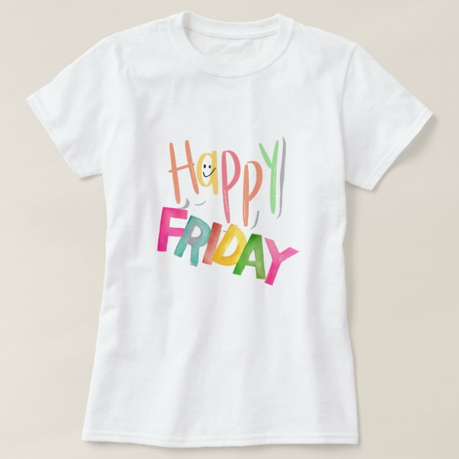 Froher Freitag T-Shirt (Design vorne)