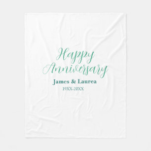 Froher Hochzeitstag Name Datum Jahr einfach mi Fleecedecke