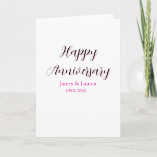 Froher Hochzeitstag Name Datum Jahr einfach mi Karte