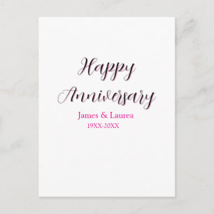 Froher Hochzeitstag Name Datum Jahr einfach mi Postkarte