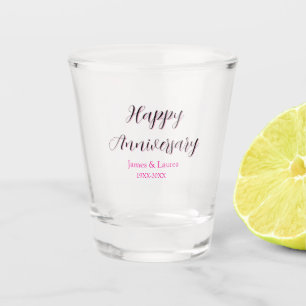 Froher Hochzeitstag Name Datum Jahr einfach mi Schnapsglas
