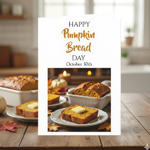 Froher Kürbisbrot-Tag 30. Oktober Karte
