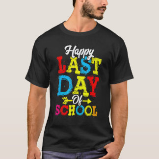 Froher letzter Schultag  Abschluss Lehrer Schüler T-Shirt