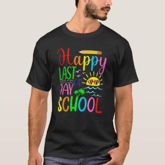 Froher letzter Schultag für Schüler Lehrer T-Shirt