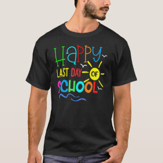 Froher letzter Schultag Lehrer Schüler Abschluss T-Shirt