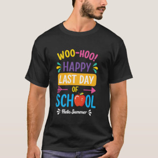 Froher letzter Schultag Lehrer Schüler Abschluss T-Shirt