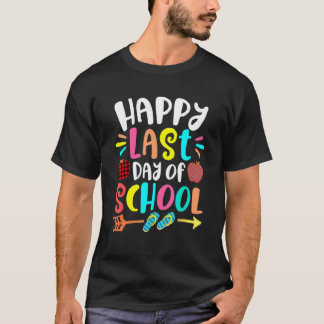 Froher letzter Schultag Lehrer Schüler Abschluss T-Shirt