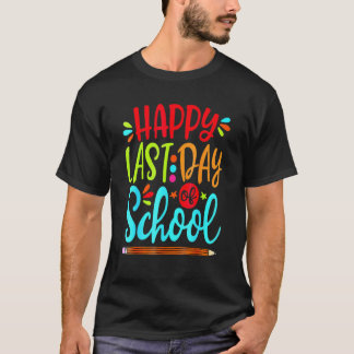 Froher letzter Schultag Lehrer Schüler Abschluss T-Shirt
