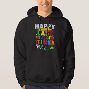 Froher letzter Tag der siebten Klasse Lehrer Schül Hoodie