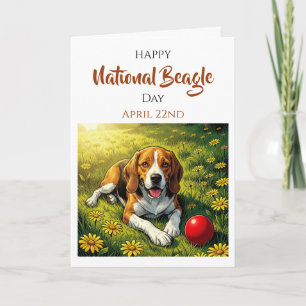 Froher Nationaler Beagletag   22. April Karte