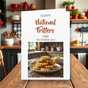 Froher Nationaler Fritter-Tag   2. Dezember Karte