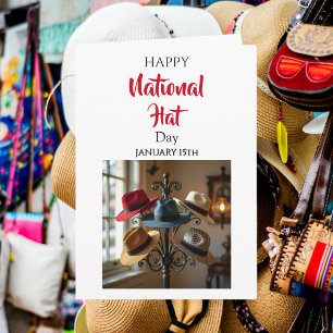 Froher Nationaler Huttag 15. Januar Karte