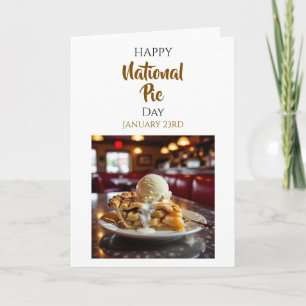 Froher Nationaler Pie-Tag 23. Januar Karte