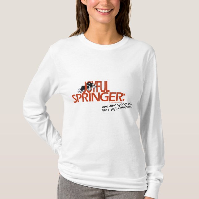 Froher Springer definiert T-Shirt (Vorderseite)