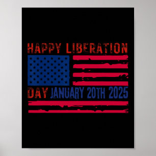 Froher Tag der Befreiung Amerika Trump 2025 Ist Be Poster