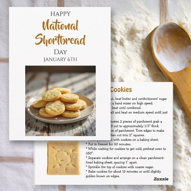 Froher Tag des Shortbread | 6. Januar Postkarte (Von Creator hochgeladen)