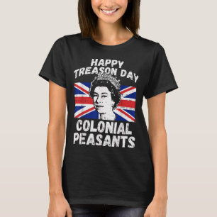 Froher Verratstag Koloniale Bauern USA 4. Juli T-Shirt