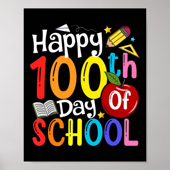 Frohes 100. Schullehrertag Gutes 1 Poster (Vorne)