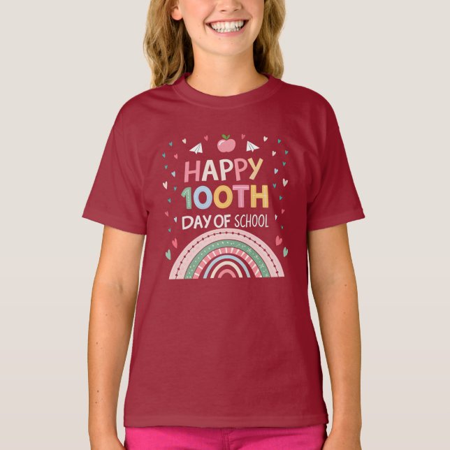 Frohes 100. Schulrabatt Kinder T - Shirt (Vorderseite)