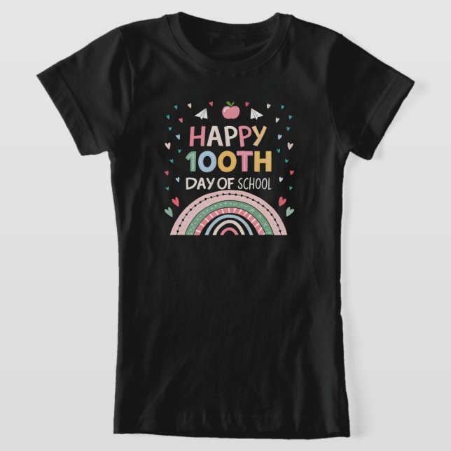 Frohes 100. Schulrabatt Kinder T - Shirt (Ablage )