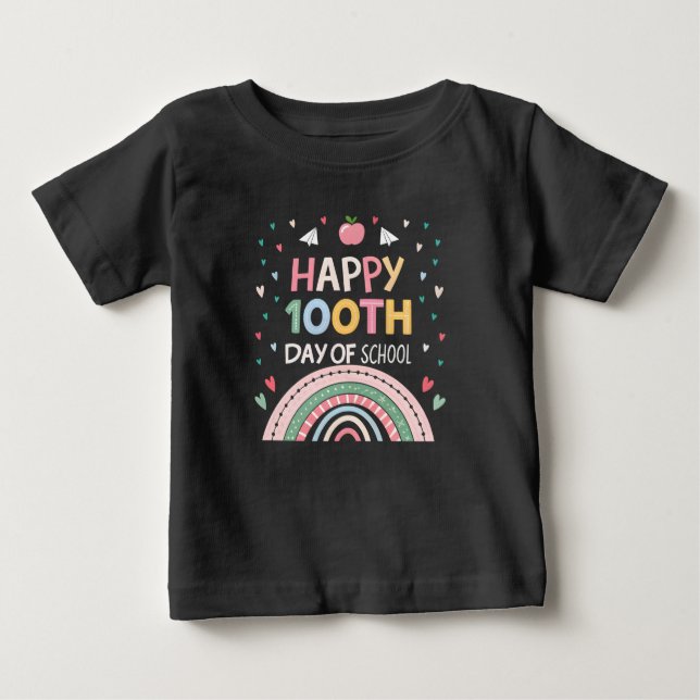 Frohes 100. Schulrabatt Kinder T - Shirt (Vorderseite)
