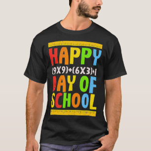 Frohes 100. Schultag Funny Mathe Formel Teach T-Shirt