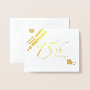 Frohes 15-jähriges Mod Birds Folienkarte