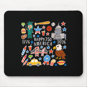 Frohes 250. Amerika-Jubiläum 4. Juli Mousepad