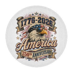 Frohes 4. Juli 2026 USA 250 Jahre Schneidebrett